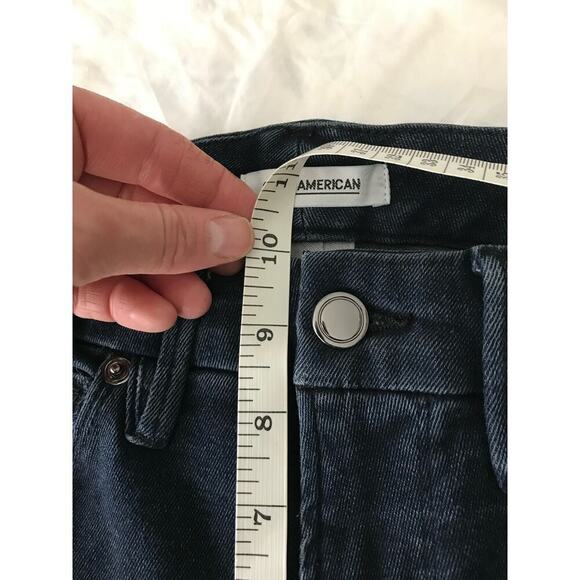 Good American Dark Wash Dark Blue Good Legs Frayed Hem Skinny Jeans Size 2/26 - Picture 2 of 7